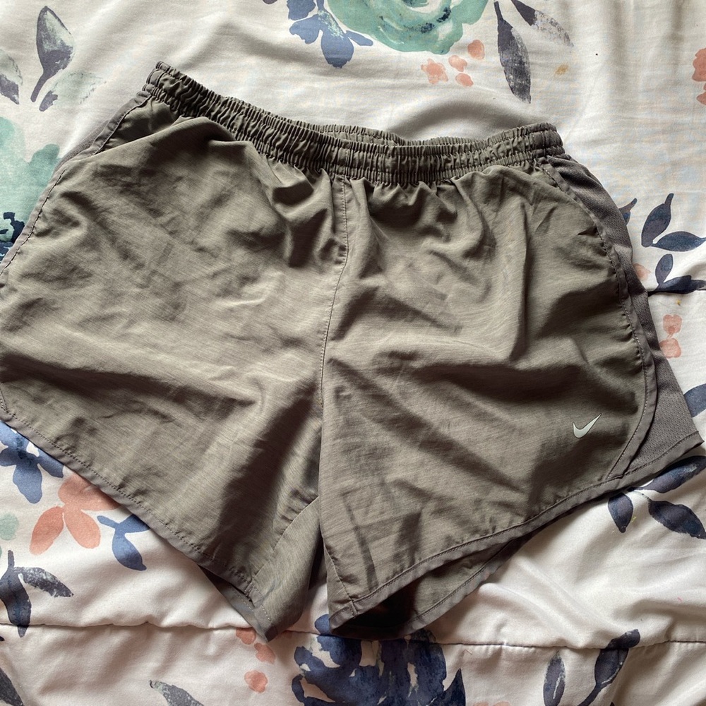 grey used nike shorts